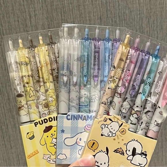 Sanrio Other - Sanrio Character Gel Pens - Yellow, Blue, Purple